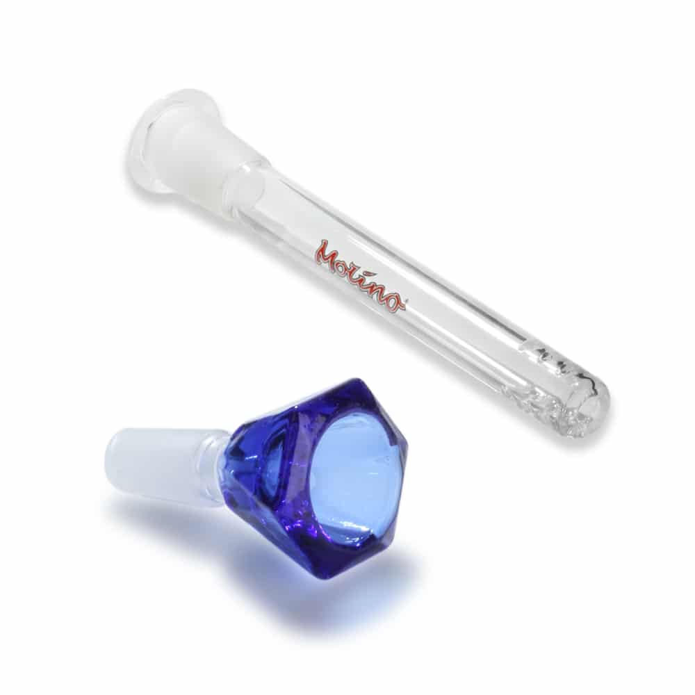 Accessories for the Blue Dream Coated Glass Bong  - Molino Glass Bongs