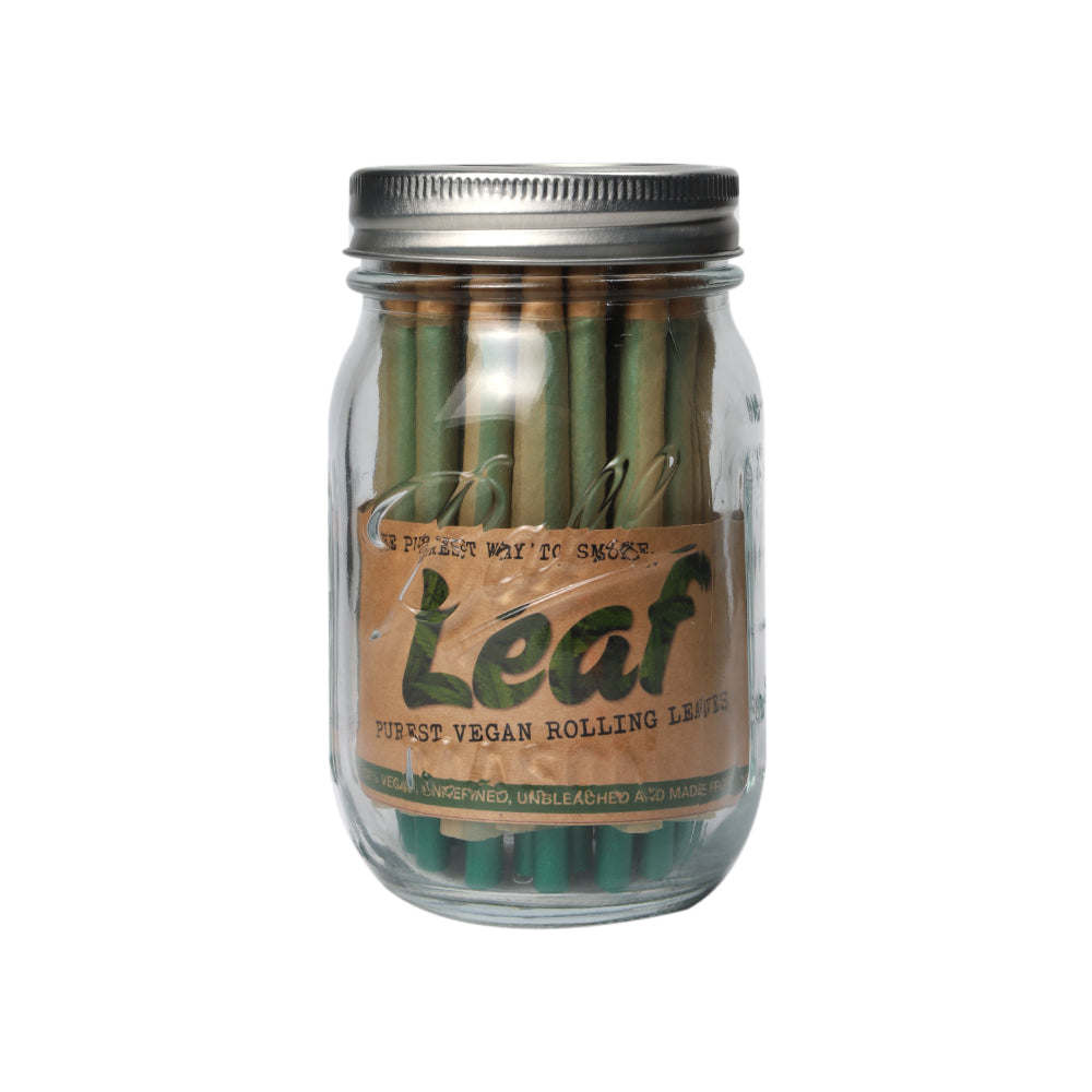 LEAF Pre-Rolled Cones in a 16 oz Mason Jar