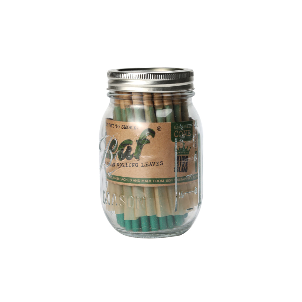 LEAF Pre-Rolled Cones in a 16 oz Mason Jar