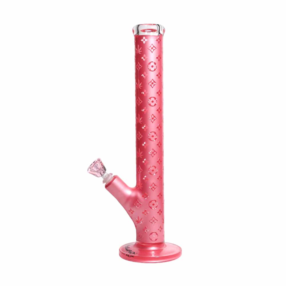 Pink Fashion Bong with Pink Pre-Cooler Set