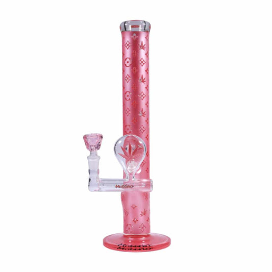 Pink Fashion Bong with Pink Pre-Cooler Set
