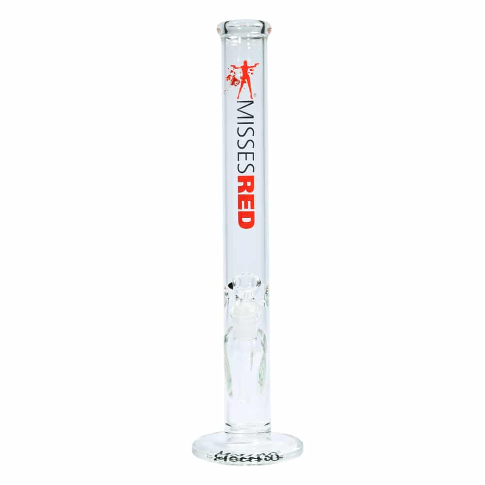 Misses Red Cylinder Bong - Molino Glass Bongs