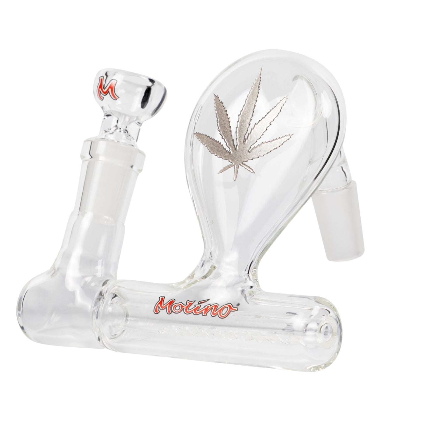 Stemless Inline Pre-cooler with Engraved Silver Leaf