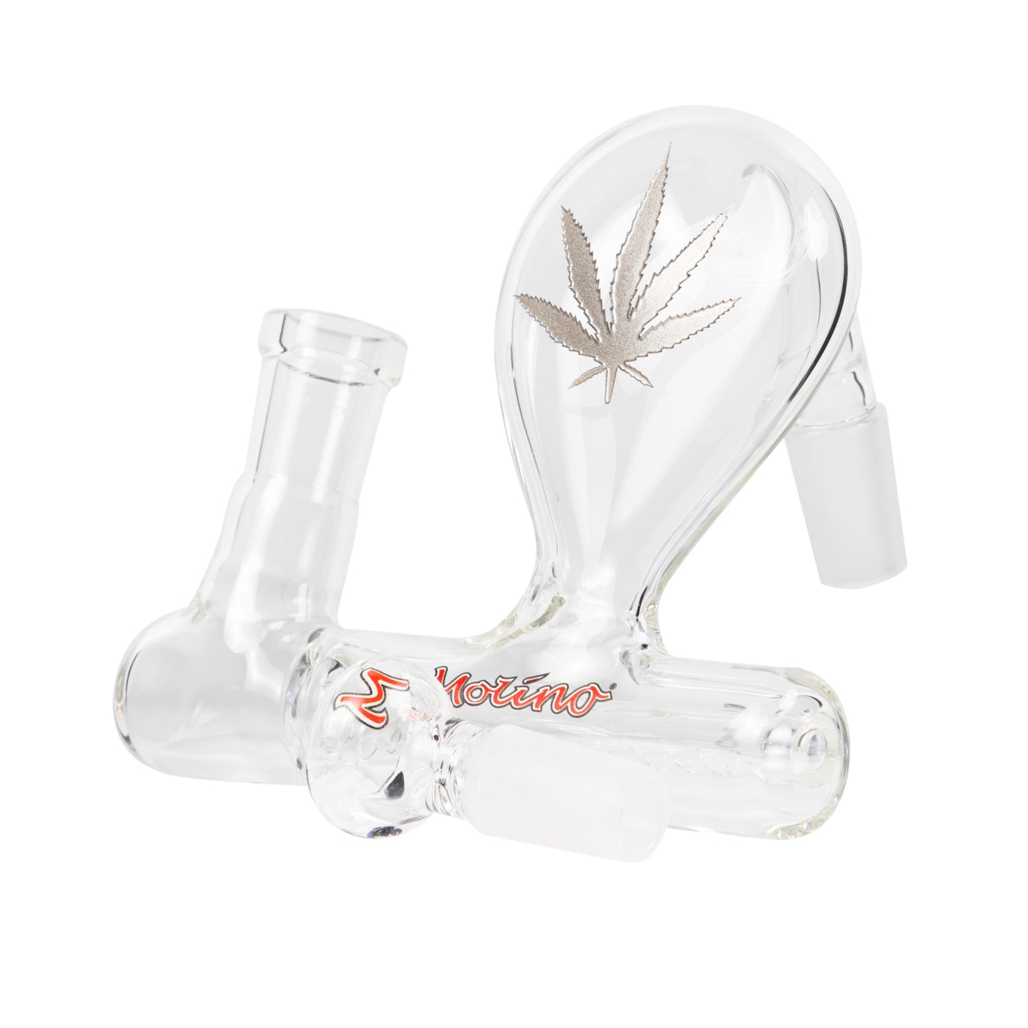 Stemless Inline Pre-cooler with Engraved Silver Leaf
