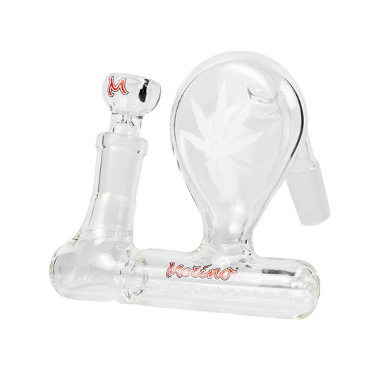 Stemless Inline Pre-cooler with Engraved White Leaf