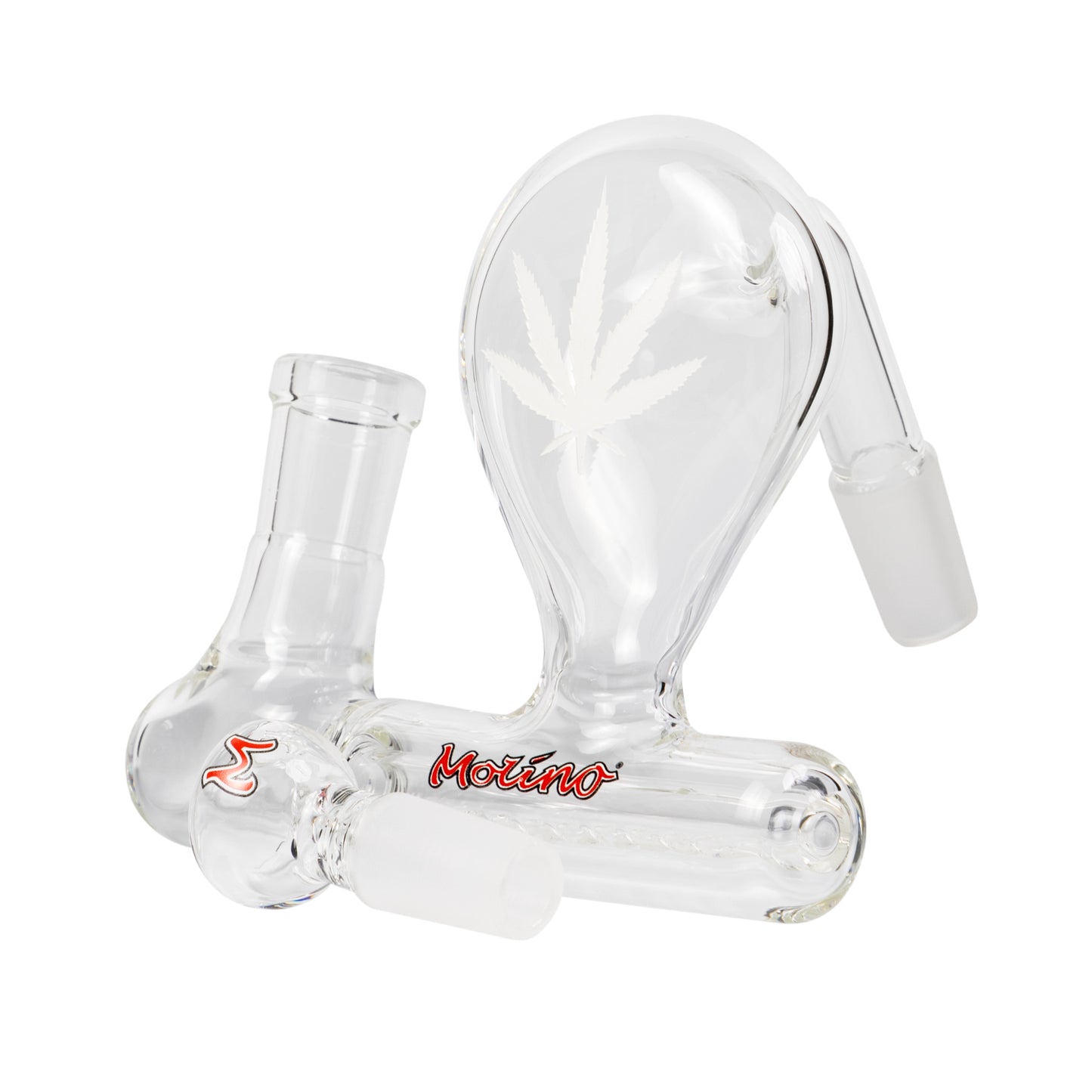 Stemless Inline Pre-cooler with Engraved White Leaf