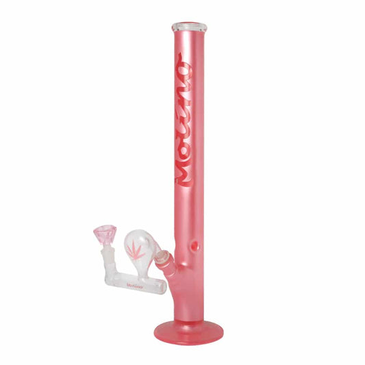 Pink Panther Glass Bong with Pink Pre-Cooler Set